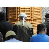 2311 Gläubige Muslims Gebet Hamburger Moschee | 